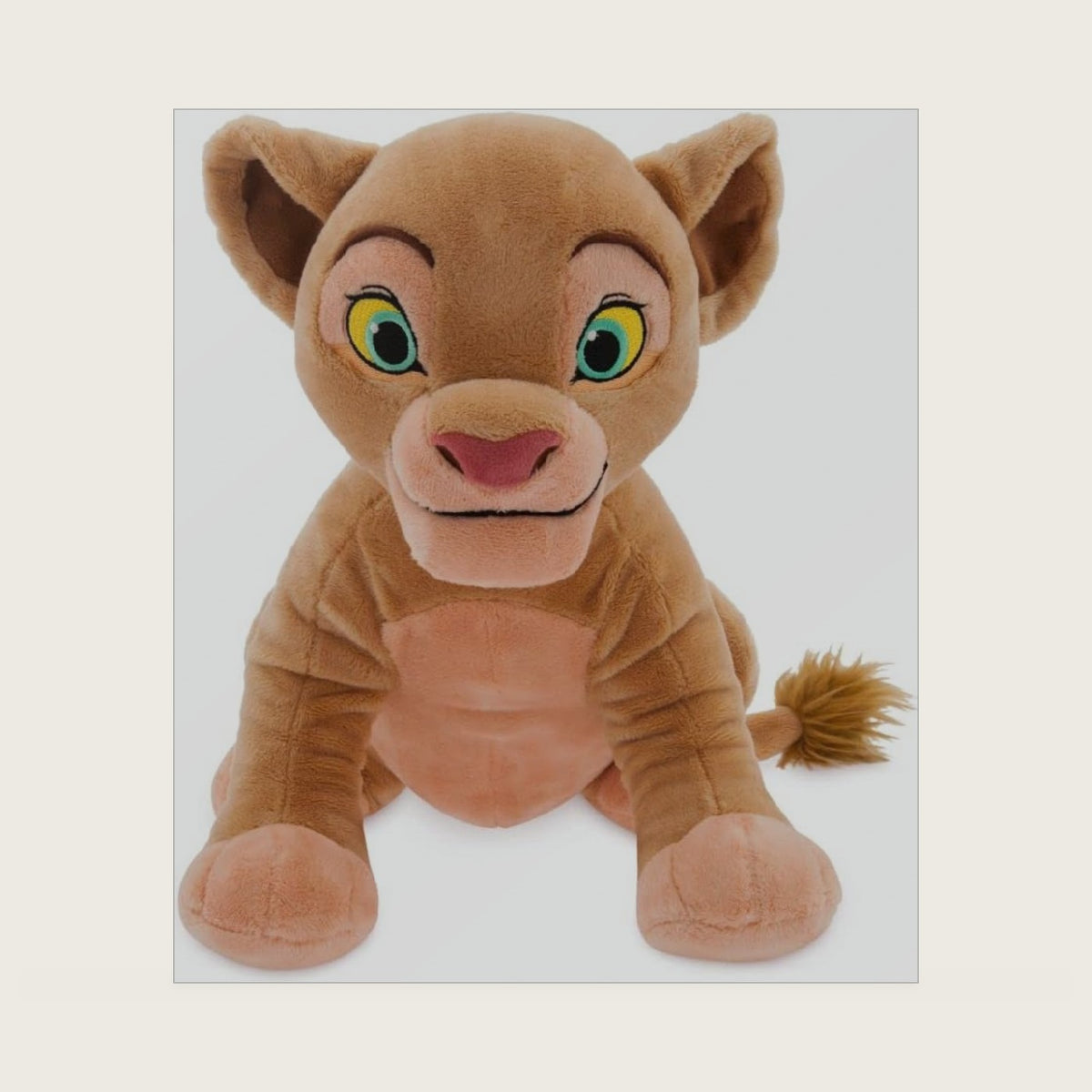 Store Official Nala Medium Soft Toy for Kids, Cuddly Character with Fuzzy Texture and Embroidered Details, Furry Tail Tuft, Plushy Suitable for All Ages