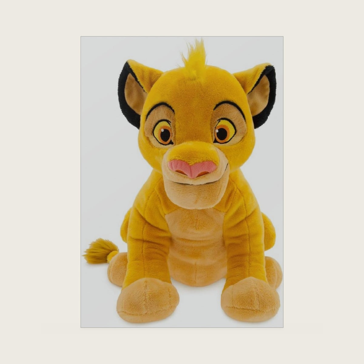 Store Official Simba Medium Soft Toy for Kids, Cuddly Character with Fuzzy Texture and Embroidered Details, Furry Mane and Tail Tuft, Plushy Suitable for All Ages
