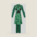 Uisozsfeb Green Pixel Creature Jumpsuit Classic Adult Cosplay Costume