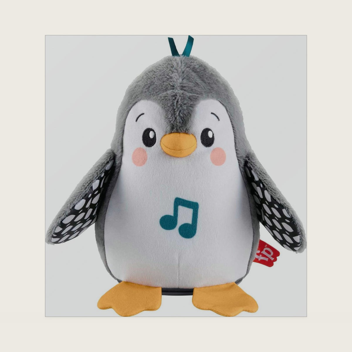 Baby Tummy Time Toy Flap & Wobble Penguin, Plush with Music & Motion for Sensory Play Newborns Ages 0+ Months
