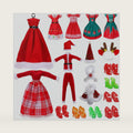 JANYUN Christmas Doll Clothes and Accessories,Winter Party Dresses Outfits