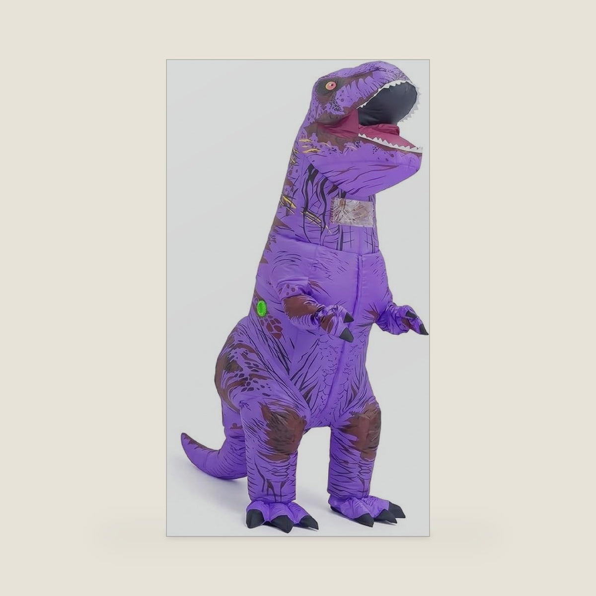 Rysotowy Inflatable Halloween Dinosaur Costume for Adults Funny Blow Up T-REX Costume Giant Prehistoric Dinosaur Costumes