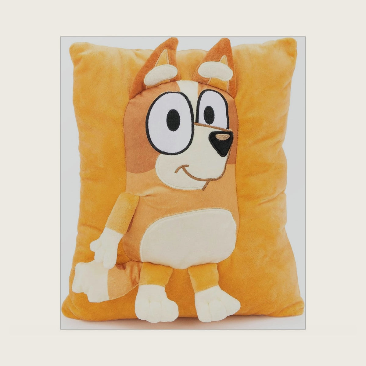 Jay Franco Bluey Bingo Snuggle Pillow - Super Soft Plush Decorative Throw Pillow – Measures 13 Inches (Official Product)