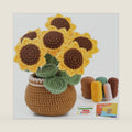 kgxulr Crochet Kit, Sunflower Crochet Kit for Beginners, Knitting Kit