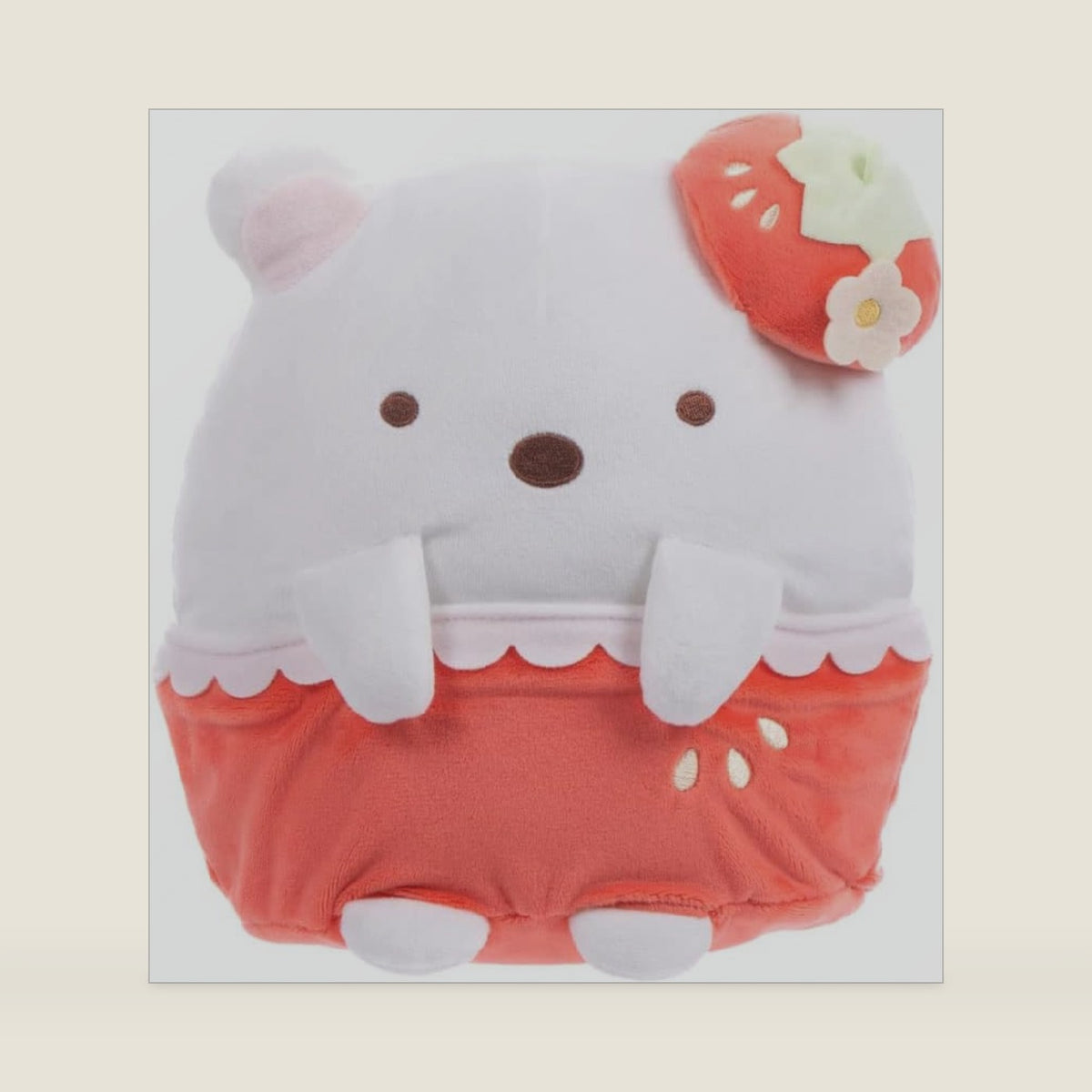 SUMIKKOGURASHI Shirokuma San-X Original Strawberry Series Plush