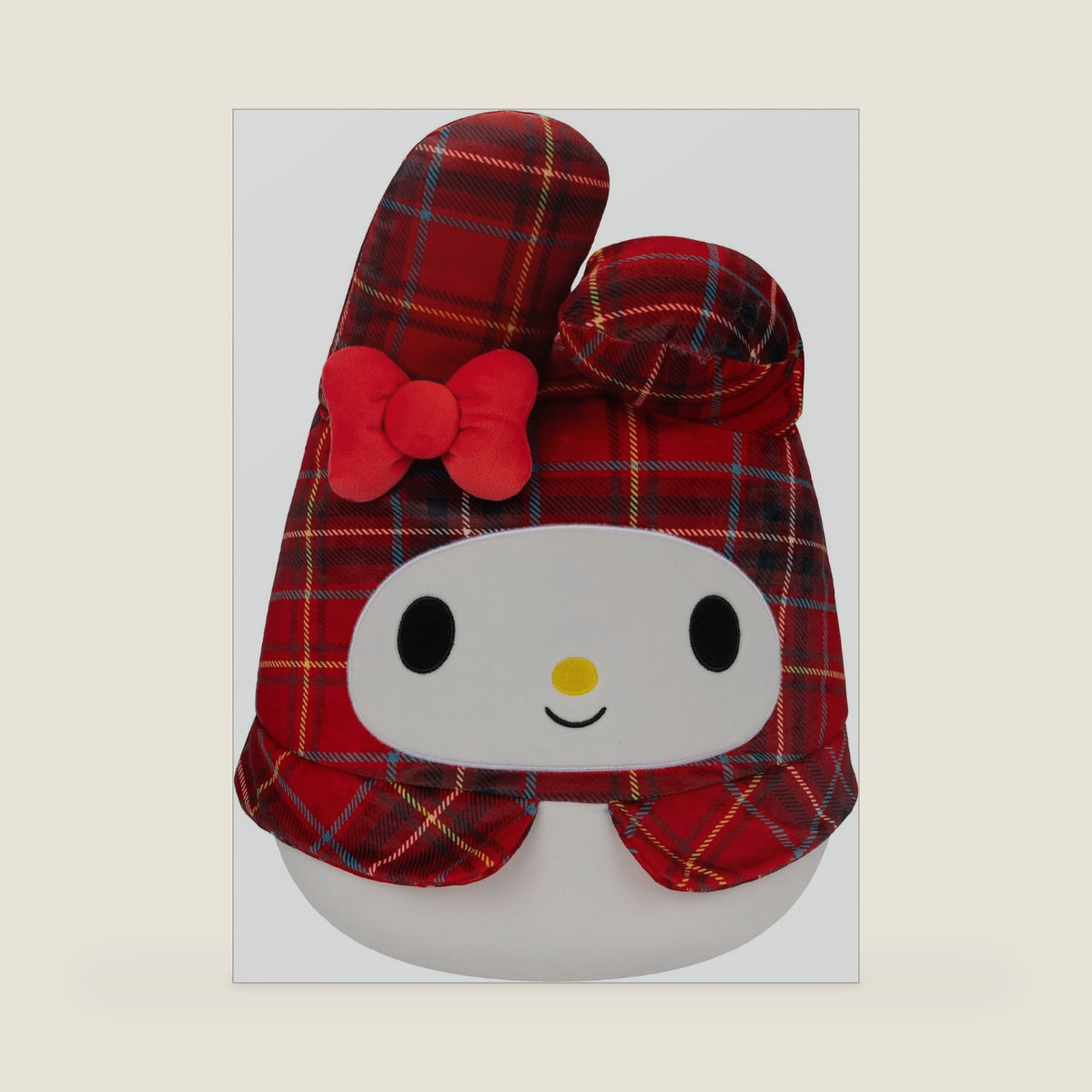 Squishmallows Original 14-Inch Red Plaid My Melody Plush - Large Ultrasoft Official Jazwares Plush