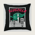 Slugzilla - Slug Fidget Toy Drawing Green Japanese Retro Throw Pillow