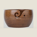Outright Wooden Yarn Bowl for Crocheting and Knitting, Large 6 x 4 Inch