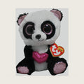 Beanie Boo's-Plush Esme The Panda 15cm-TY36538, TY36538, White, Black, Pink, Small