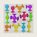 Suction Cup Bath Toys for Kids: 12 Pcs Sensory Suction Bath Toys, Kid Suction Fidget Toys for Windows Travel