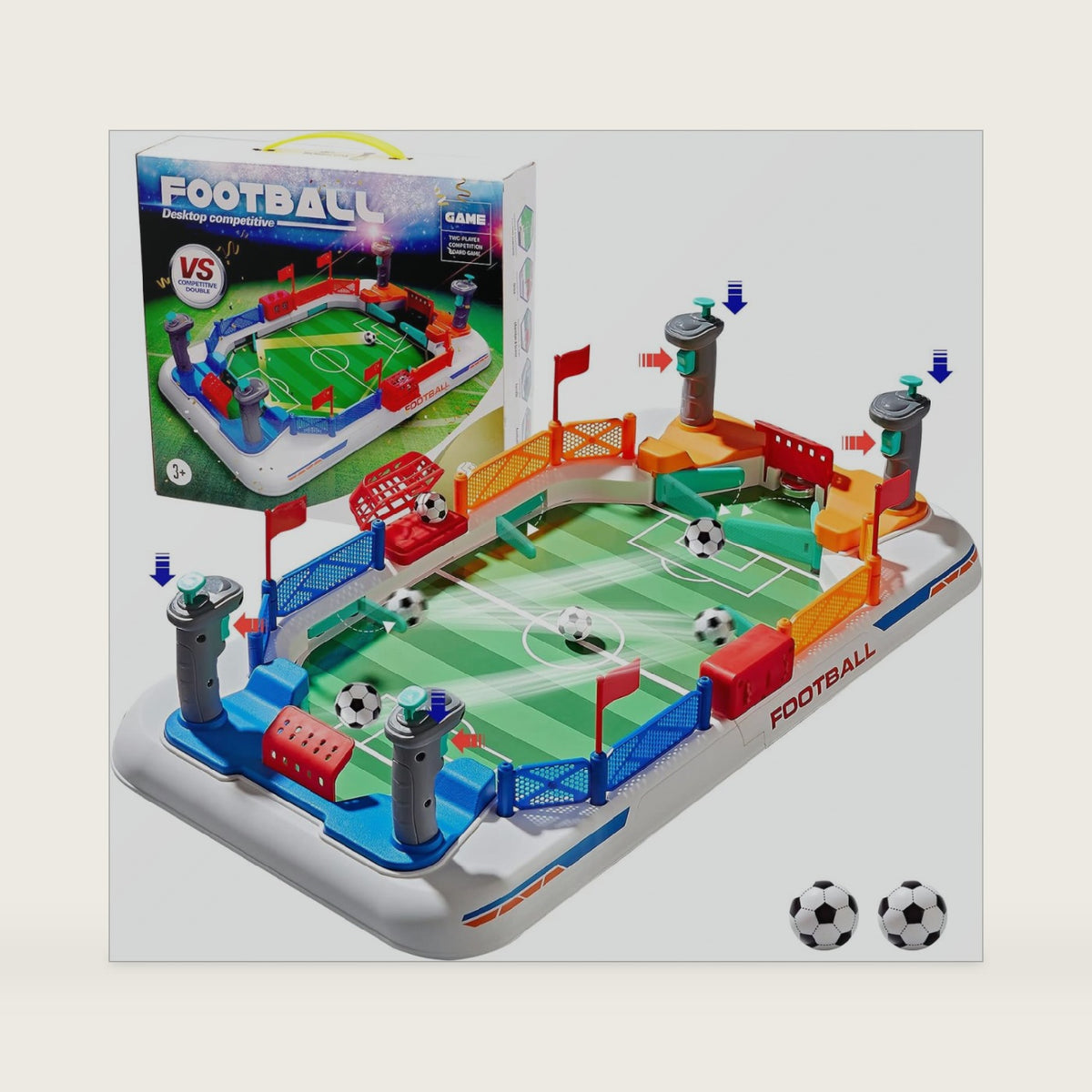 Soccer Board Game for Kids Age 4-12 Mini Foosball Table Toy