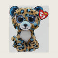 Boo Animals Beanie Boo's-Plush Cobalt The Leopard 15cm-TY36691, TY36691, Beige, Blue, White, Small