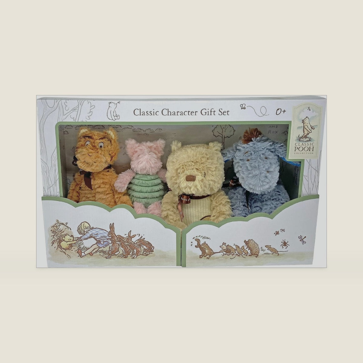 KIDS PREFERRED Disney Baby Classic Winnie The Pooh and Friends 4 Piece Plush Collector Set Stuffed Animals