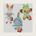8" Scorbunny, Grookey & Sobble Plush 3-Pack - - Sword & Shield Galar Starter Set - Authentic Soft Stuffed Animal Toy - Gift for Kids, Boys, Girls