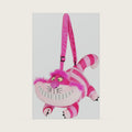 Cheshire Cat Costume Companion Purse - Fiber-Filled Plush Bag with Adjustable Strap