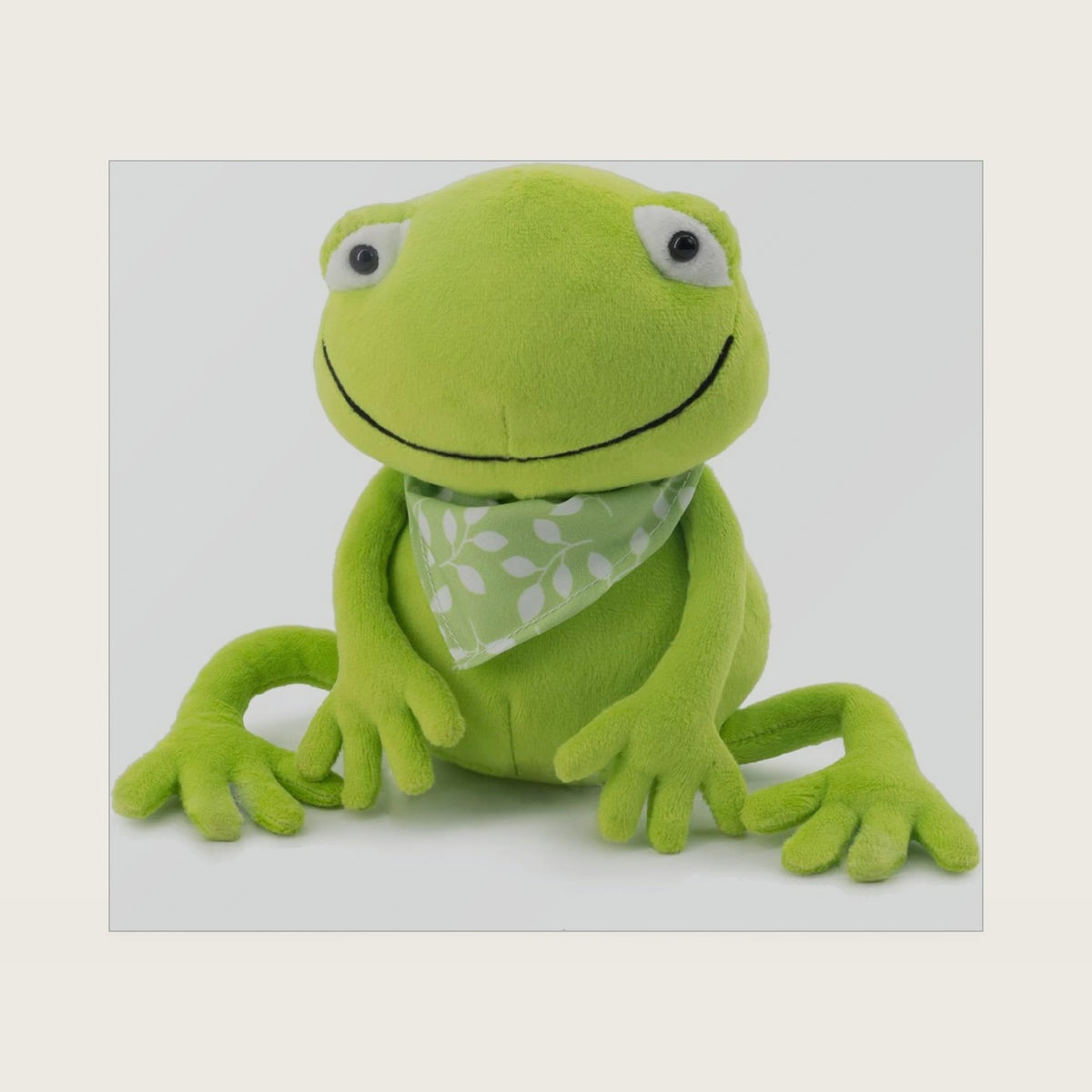 Plush Frog Stuffed Toy Animal, for Ages 1+, Soft Cuddly Cute Toy Gift for Boys and Girls(6.3inches)