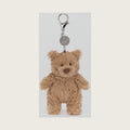 Bartholomew Bear Bag Charm, 4.5 inches - Teddy Bear Plush Keychain - Great Gift Idea