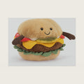 Amuseables Burger Stuffed Toy, 4.5 inches - Food Plush - Fun Gift Idea