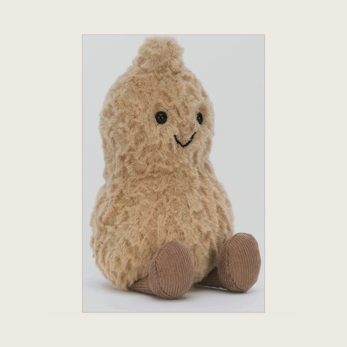 Amuseables Peanut Stuffed Toy, 6 inches - Food Plush - Fun Gift Idea