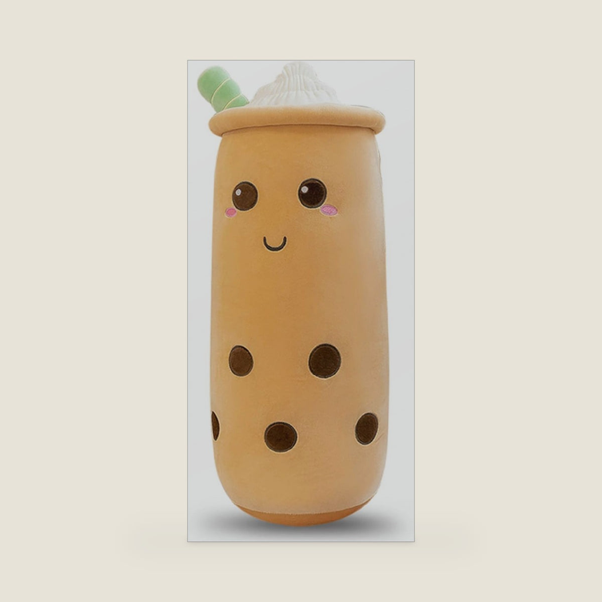 Rexinc 16 Inch Brown Boba Plush Pillow Bubble Tea Stuffed Animal Gift