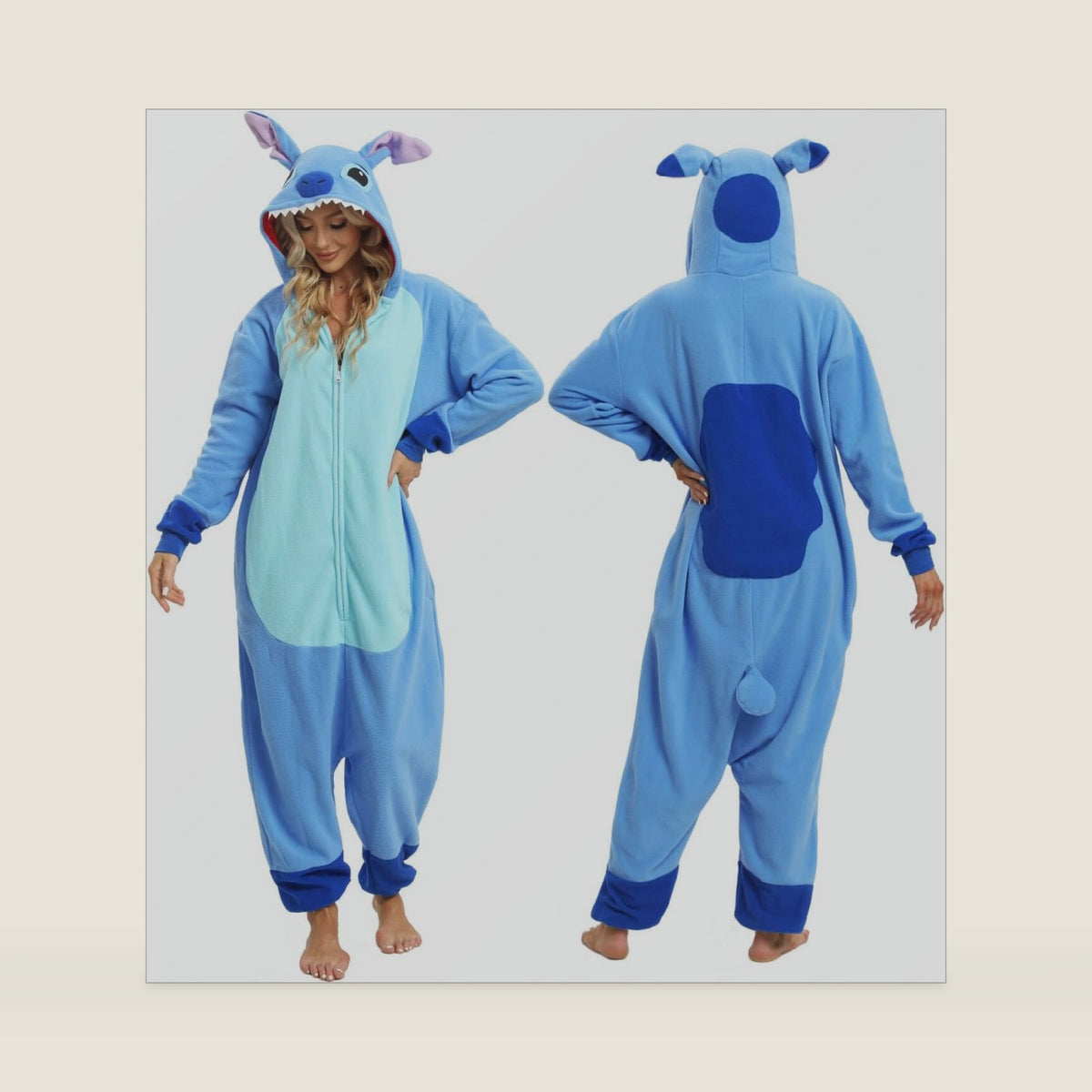 Wishliker Adult Onesie Pajamas Halloween Cosplay Costume Animal Sleepwear