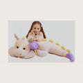 IKASA 30" Giant Dragon Stuffed Animal,Zipper-Free Soft Plush, Full Stuffing