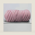 Giant Arm Knitting Chunky Yarn for Braided Knot Throw Blanket, Jumbo Chunky Ya rn Twist Tubular Ya rn Soft Extra Thick Yar n, Fluffy Bulky Weave Craft Crochet (Pink 2.2lb)