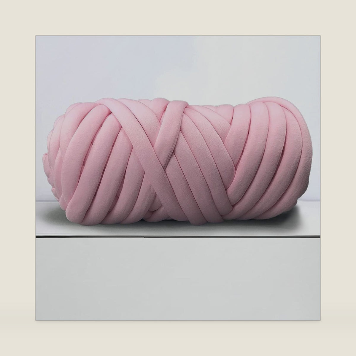 Giant Arm Knitting Chunky Yarn for Braided Knot Throw Blanket, Jumbo Chunky Ya rn Twist Tubular Ya rn Soft Extra Thick Yar n, Fluffy Bulky Weave Craft Crochet (Pink 2.2lb)