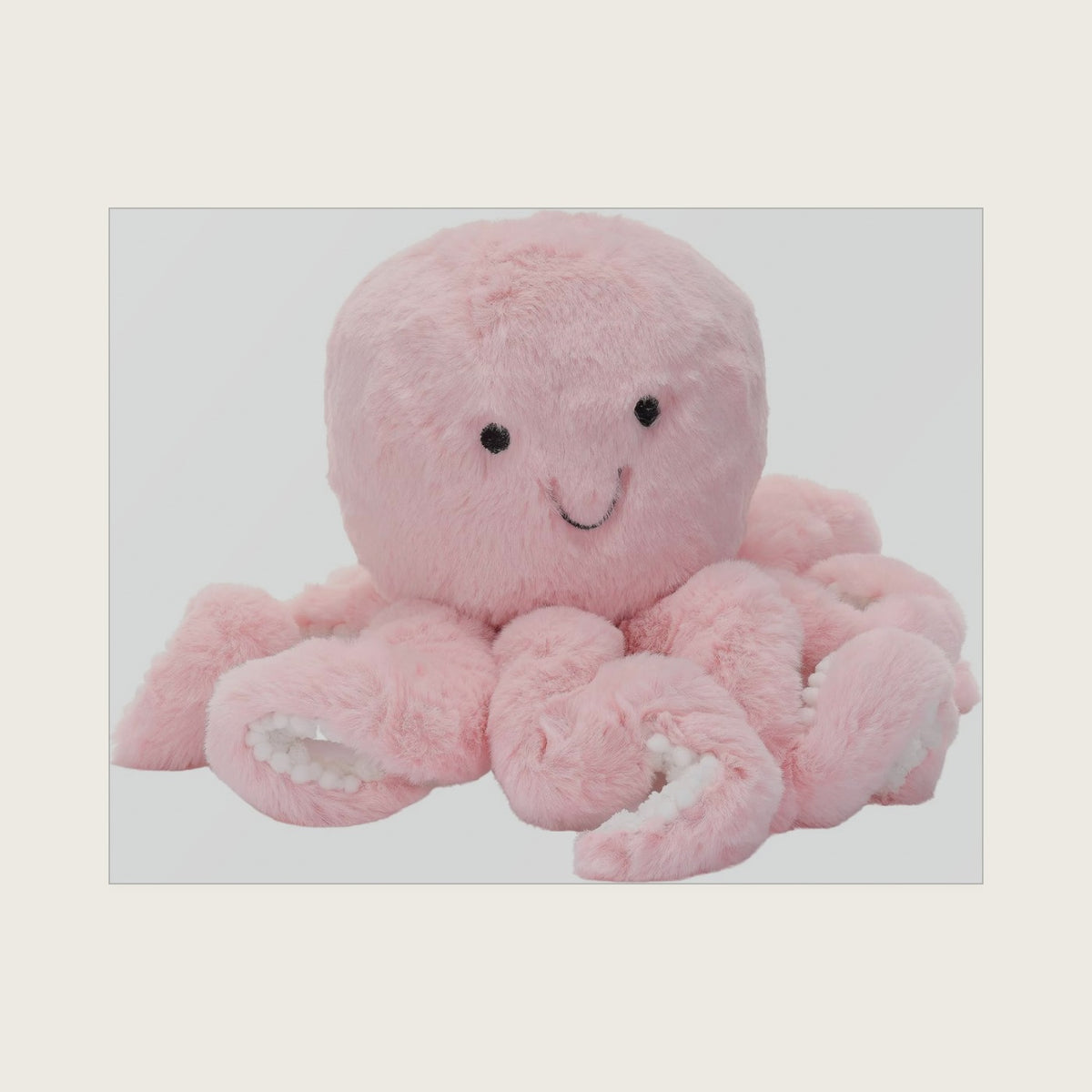 Lambs & Ivy Sea Dreams Pink Plush Octopus Stuffed Animal Toy - Bubbles
