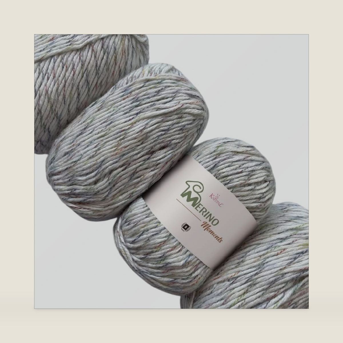Merino Moments Bulky Merino Wool Yarn, 4-Pack (456Yds/400G), White Winter