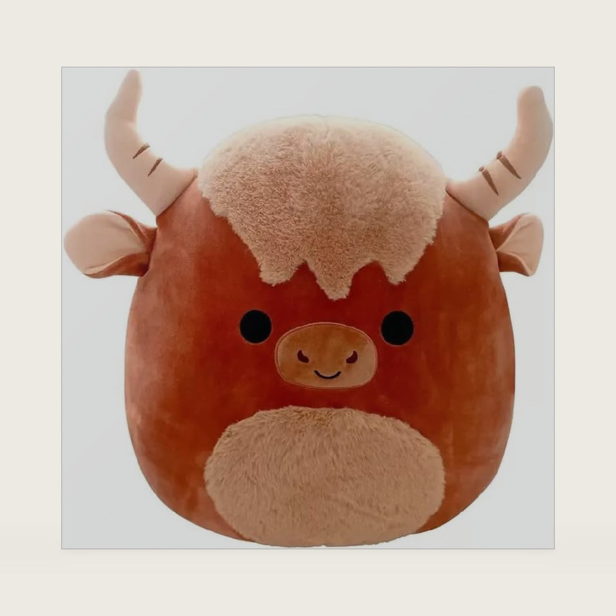Official Kellytoy Squishy Soft Plush 16 Inch, Marshal The Highland Cow