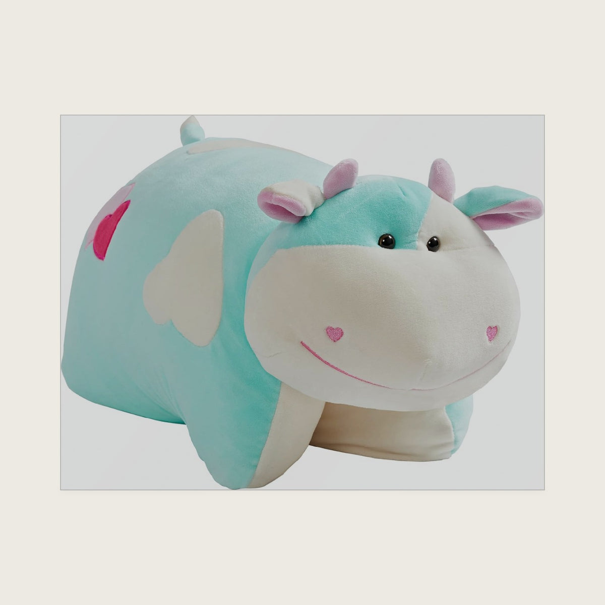 Pillow Pets Carly Cow, 18" Stuffed Animal Plush Toy