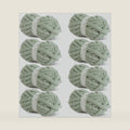 HOMBYS Sage Green Chunky Chenille Yarn for Crocheting, Bulky Thick Fluffy Yarn for Knitting,Super Bulky Chunky Yarn for Hand Knitting Blanket, Soft Plush, 8 Jumbo Pack (27 yds,8 oz Each Skein)