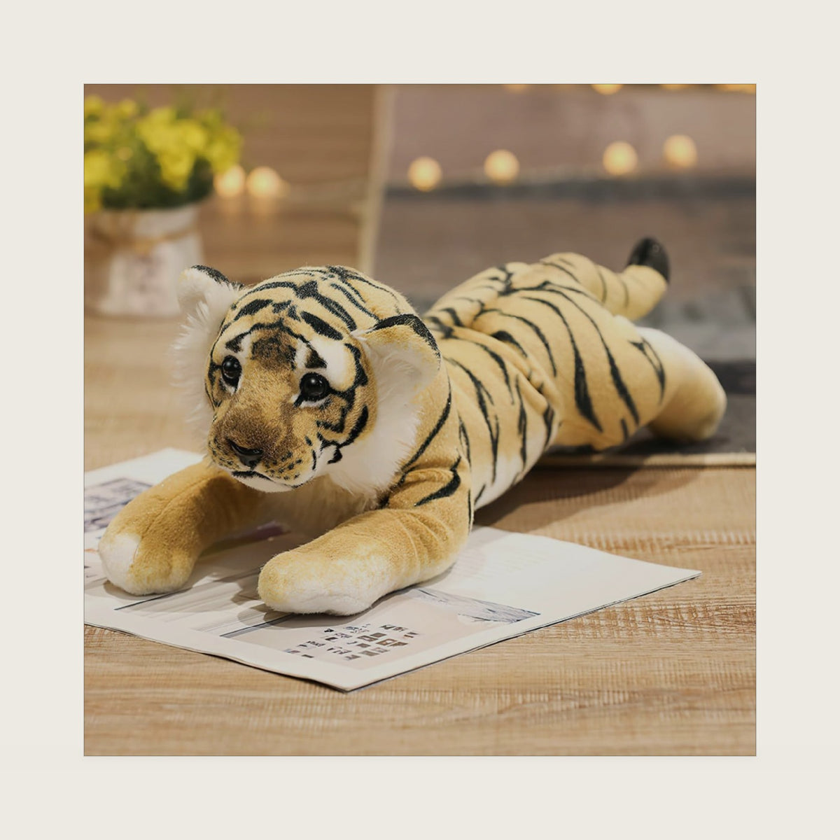 Realistic Tiger Stuffed Animal 19" Giant Stuffed Tiger Plush Toys