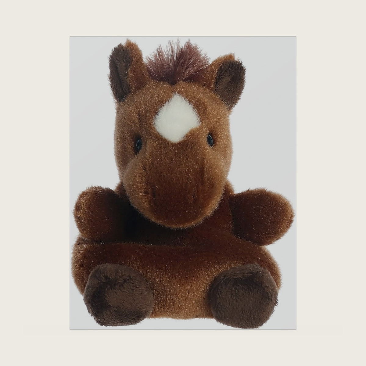 Palm Pals 6" Truffle Brown Horse Adorable Plush