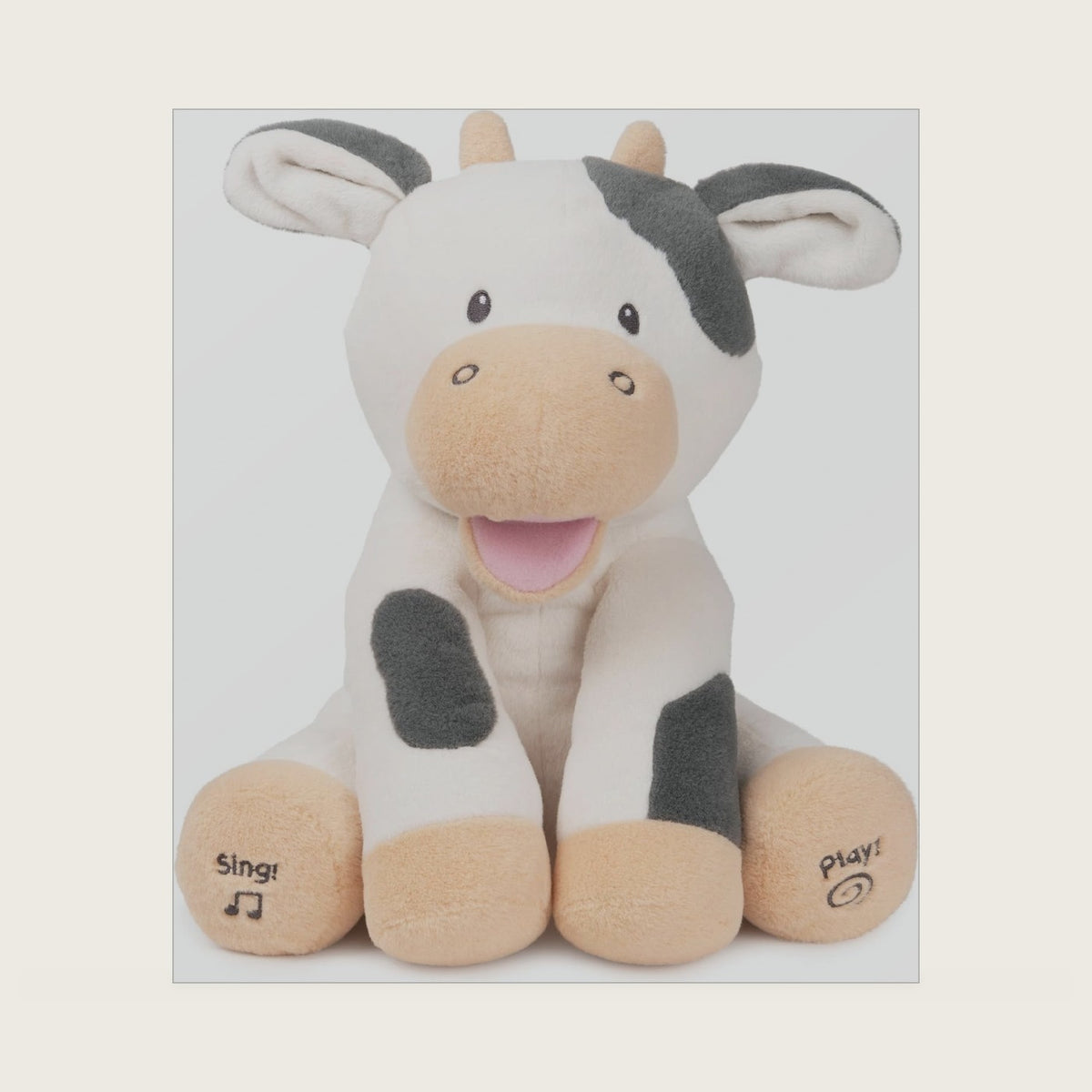 Baby Buttermilk Cow 12-Inch Interactive Animated Musical Baby Toy