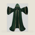 TOONRAIN Adult Velvet Wizard Hooded Robe for Halloween