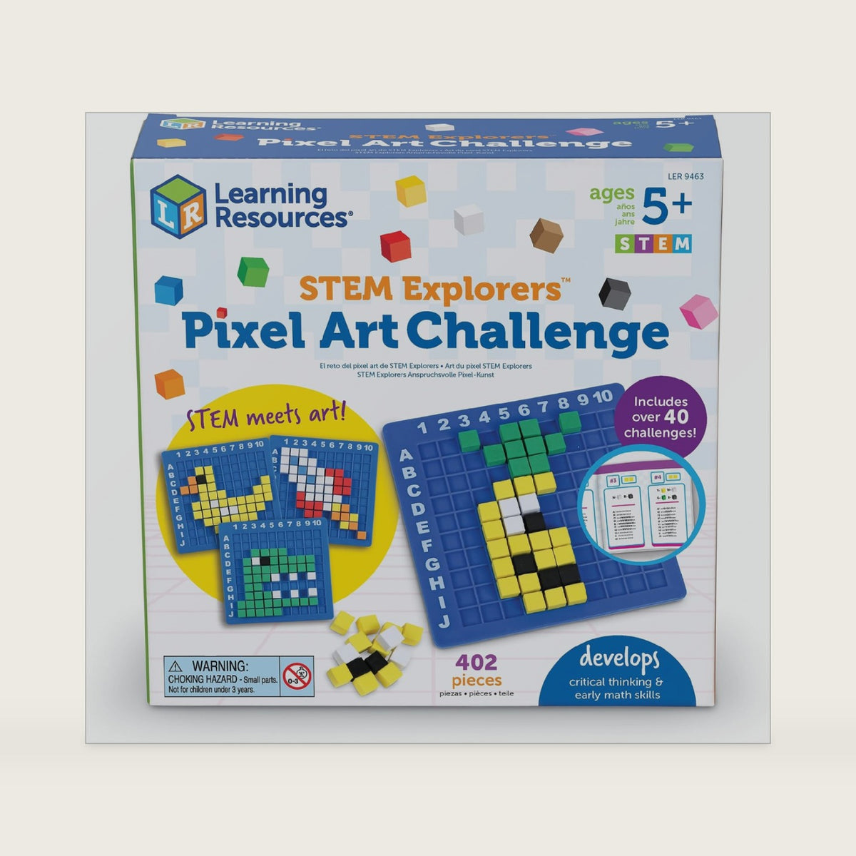 Learning Resources Pixel Art Challenge The Original STEM Pixel Art