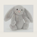 Bashful Silver Bunny Medium - L: 9 cm x l: 12 cm x h: 31 cm