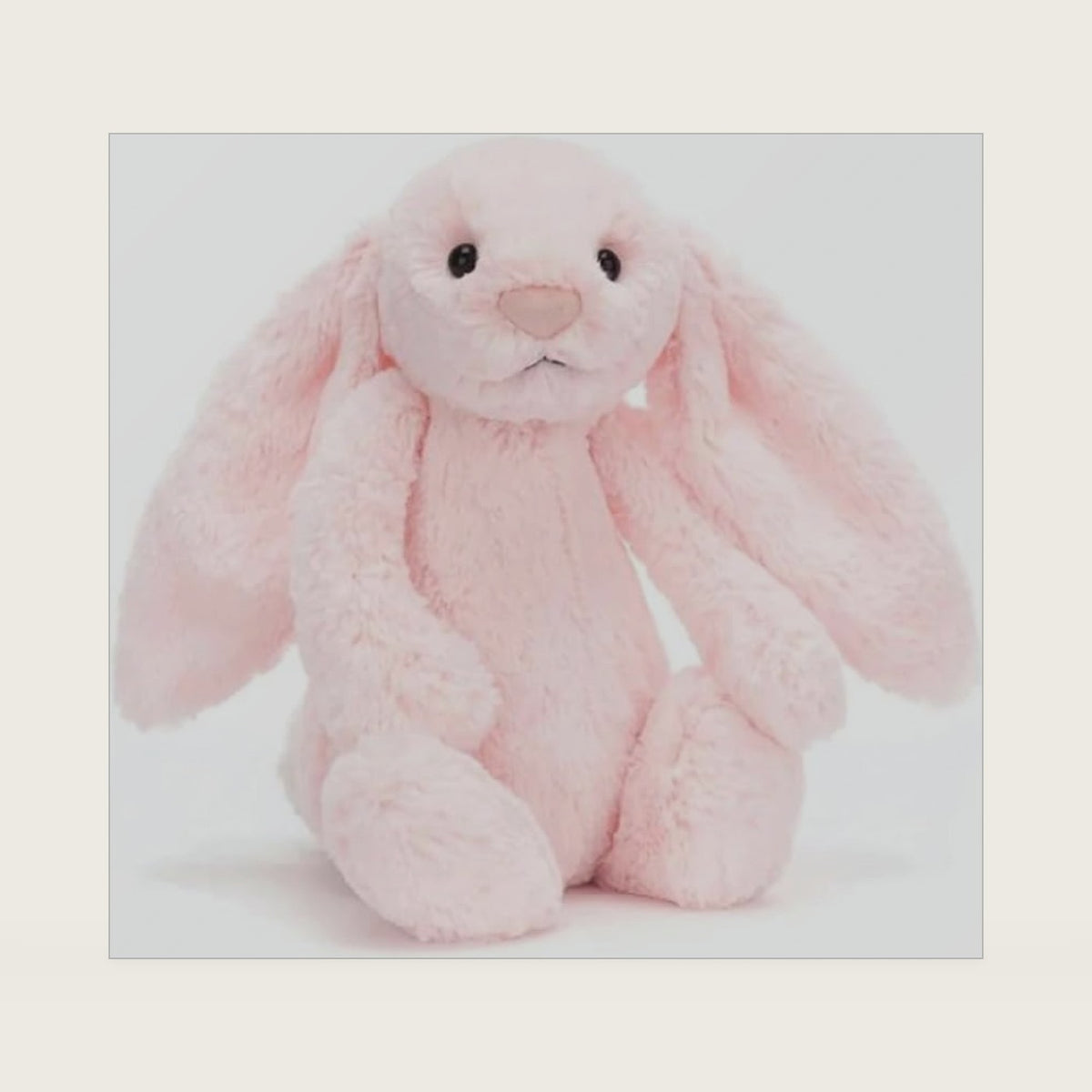Bashful Pink Bunny Medium - L: 3.5" x W: 4.7" x H: 12.2"