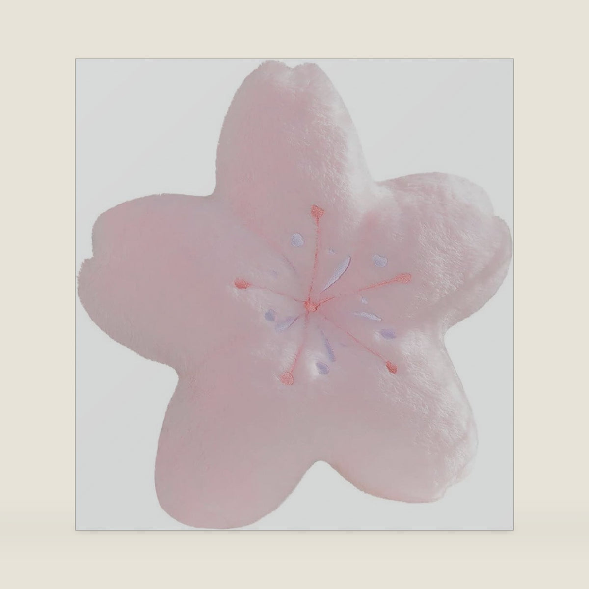 Cute Cherry Blossom Decorative Plush Pillow for Bedroom Balcony Living Room Sofa Chair car Cushion (Pink) (17.7 * 17.7, Pink)