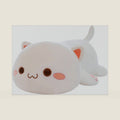Cat Stuffed Animals, Soft Cat Plush Pillow Kawaii Kitten Stuffed Animal Toy Gifts for Kids Boys Girls Room Decor (White Round Eyes,15in/37cm)