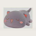FUYU Cat Stuffed Animals, Soft Cat Plush Pillow Kitten Stuffed Animal Toy Gifts for Kids Boys Girls Room Decor (Gray Squinted,15in/37cm)