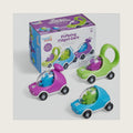 hand2mind Popping Fidget Cars, Suction Cup Toys, Set of 3, Ages 3+