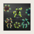 8Pcs Fidget Spinners Glow in The Dark, Fingertip Gyro DIY Deformable Robot Funny Sensory Fidget Toys Decompression Spinner Birthday Gifts Classroom Prizes Party Favors for Kids Adults