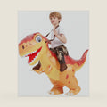 COMIN Inflatable Dinosaur Costume Kids Blow Up T Rex Dino Costumes Funny Fancy Dress for Halloween Party