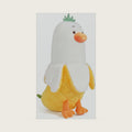 PEACH CAT Pineapple Banana Duck Plush Pillow Duck Stuffed Animal Cute Fruit Plushie for Girls and Boys White 19.7"