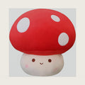 10 Inch Mushroom Plush Pillow Toy, Cute Stuffed Animal Decor, Red