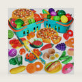 100 PCS Cutting Play Food Toy for Kids Kitchen, Pretend Food Toys for Toddlers, Play Kitchen Toys Accessories with 2 Baskets,Fake Food/Fruit/Vegetable, for 3 4 5 Years Old Boys Girls