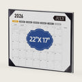 Desk Calendar 2026-2027, 22 x 17, Jun. 2026-Dec. 2027, PU Desk Pad
